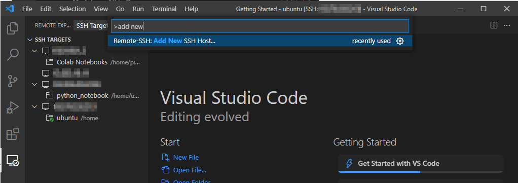 Visual Studio Code thêm host mới